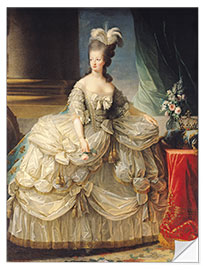 Selvklæbende plakat Marie Antoinette, Queen of France