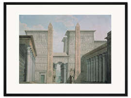 Gerahmter Kunstdruck Der Eingang zum Tempel