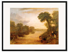 Impresión de arte enmarcada The Thames near Windsor