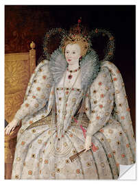 Självhäftande poster Queen Elizabeth I of England and Ireland