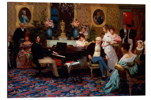 Alubild Chopin spielt im Salon des Prinzen Radziwill 