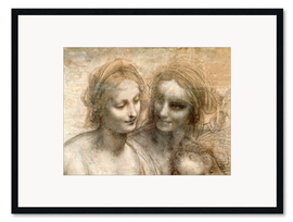 Framed art print The Virgin and Child with Saint Anne and Saint John the Baptist (detail)