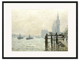 Framed art print The Thames below Westminster