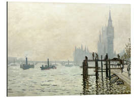 Magnettafel Themse vor Westminster