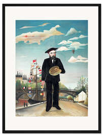 Gerahmter Kunstdruck Ich: Porträt-Landschaft