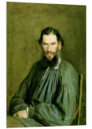 Foam board print Portrait of Count Lev Nikolaevich Tolstoy