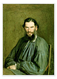 Wall print  Portrait of Count Lev Nikolaevich Tolstoy - Ivan Nikolaevich Kramskoy