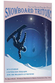 Tableau en PVC Snowboard Triton