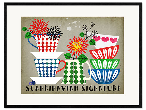 Ingelijste kunstdruk Scandinavian Signature