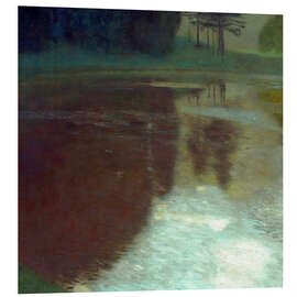 Hartschaumbild Morgen am Teiche - Gustav Klimt