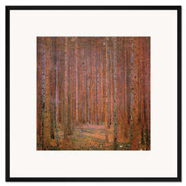 Gerahmter Kunstdruck Tannenwald I