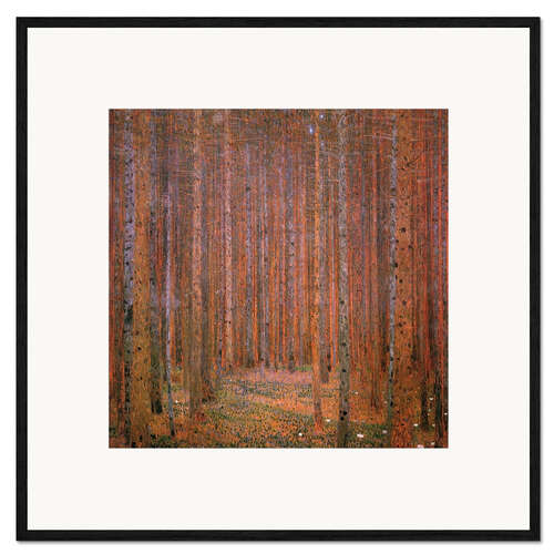 Framed art print Fir tree forest I