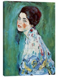 Lærredsbillede  Portræt af en dame - Gustav Klimt