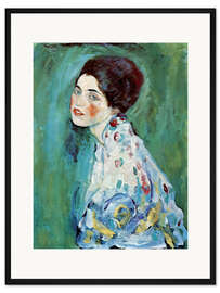 Gerahmter Kunstdruck Porträt einer Dame