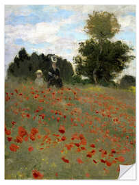 Selvklebende plakat Poppies (detail)