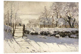 Stampa su vetro acrilico  La gazza - Claude Monet
