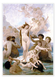 Reprodução  O Nascimento de Vênus - William Adolphe Bouguereau