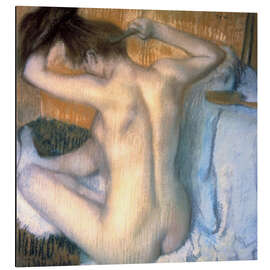 Magnettafel Frau kämmt ihr Haar