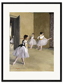 Impression artistique encadrée Le Foyer de la danse à l'Opéra de la rue Le Peletier (détail)
