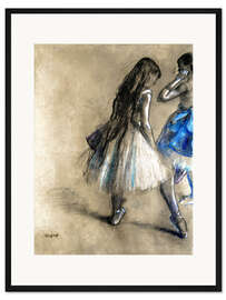 Gerahmter Kunstdruck Tänzerin in Ruhestellung
