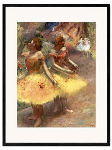 Kehystetty taidepainatus Two dancers