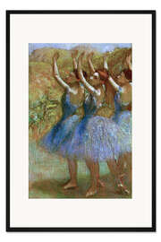 Gerahmter Kunstdruck Tänzerinnen in Blau