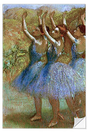 Vinilo para la pared Three dancers in blue