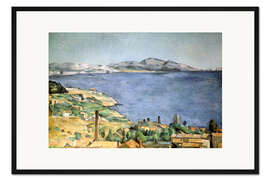 Gerahmter Kunstdruck Bucht von Marseille