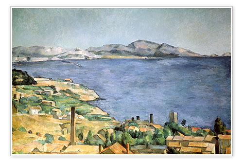Poster La Baie de Marseille vue de l'Estaque