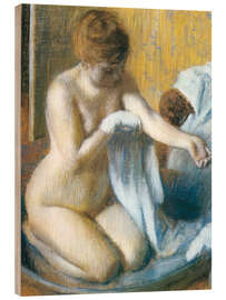 Wood print Woman in a Tub