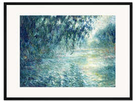 Gerahmter Kunstdruck Morgen an der Seine