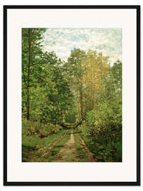 Gerahmter Kunstdruck Waldweg