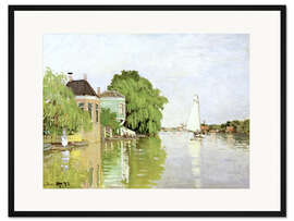 Gerahmter Kunstdruck Landschaft bei Zaandam