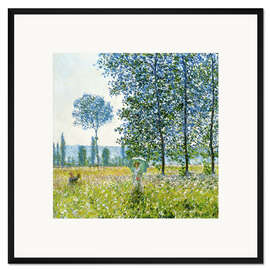 Gerahmter Kunstdruck Felder im Frühling