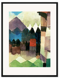 Gerahmter Kunstdruck Föhn im Marc'schen Garten