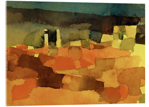 Akrylbillede Sketch of Sidi Bou Said