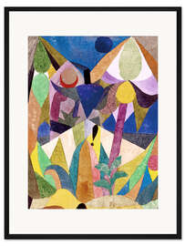 Gerahmter Kunstdruck Mildtropische Landschaft