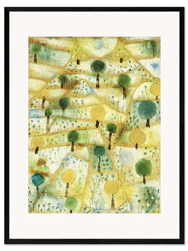 Plakat artystyczny premium w ramie Small Rhythmic Landscape