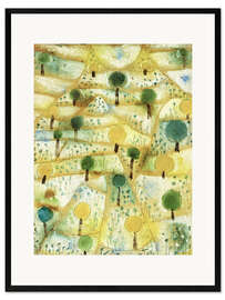 Stampa artistica con cornice Piccolo paesaggio ritmico - Paul Klee