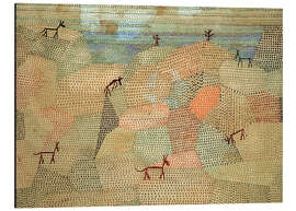 Magnettafel Landschaft mit Eseln