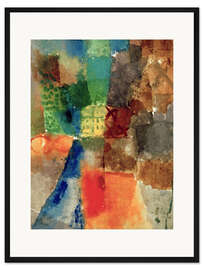 Gerahmter Kunstdruck Das gelbe Haus