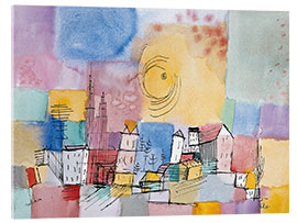 Tableau en verre acrylique  Ville allemande - Paul Klee