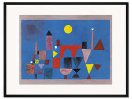 Gerahmter Kunstdruck Rote Brücke