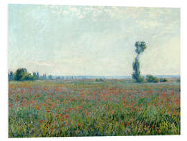 Foam board print Field with poppies