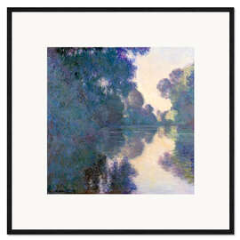 Ingelijste kunstdruk Morning on the Seine near Giverny