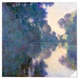 Selvklebende plakat Morning on the Seine near Giverny