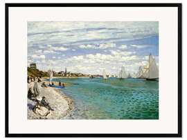 Framed art print Regatta at Sainte-Adresse