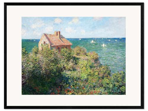 Framed art print Fisherman's Cottage on the Cliffs at Varengeville