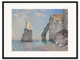 Gerahmter Kunstdruck Nadel und die Falaise d'Aval