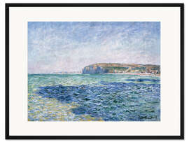 Gerahmter Kunstdruck Schatten auf dem Meer bei Pourville